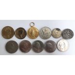 A mixed lot to include The Great War for Civilisation 1914-1919 medal, WRL roman coin, Sportive Fisu