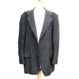A Hector Powell salt and pepper single breasted wool jacket, c.1978, size 40R