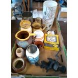A mixed lot to include stoneware, jars and jugs to include T.G. Green jug etc
