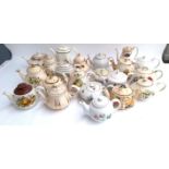 A mixed lot of teapots to include Sadler, Harvest oven to table ware, KPM Krister, Arthur Wood,