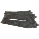 Two pairs of J Brand skinny leg black jeans, size 24, and a further pair size 25 (3)