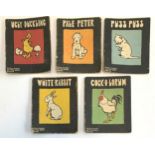Five Cecil Alden letter book series to include Ugly Duckling, Pale Peter, Puss Puss, White Rabbit