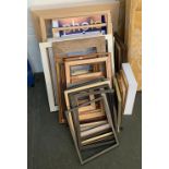 A quantity of modern picture frames, various sizes