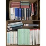 Two boxes of paperback books mostly classics published by Wordsworth editions, Capuchin classics,