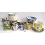 A mixed lot of ceramics to include Vista Alegre wine cooler, Spode Italian fruit bowl, Mayfair Crown