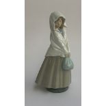An Nao figure of girl with shawl, 25cmH