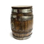 A small oak barrel, 42.5cmH