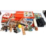 A mixed lot of toys and board games to include monopoly, family compendium, careers, bb gun
