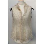 A late 19th/early 20th century tambour lace blouse