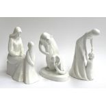 Three Royal Doulton figurines, 'First Steps', 23cmH, 'Playtime', 'Mother and Daughter' 23cmH