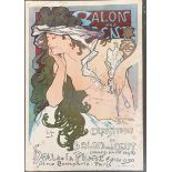 Alphonse Mucha, exhibition poster for the Salon des Cent, 77x53cm