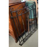 A wrought iron garden gate, 84cmW 105cmH