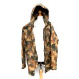 A Holland & Holland camouflage hooded zip blouson, size M, retail price £690, new with tags