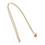 A fine 9ct gold chain, 41cmL, approx. 0.5g