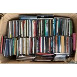 A mixed box of rock pop CDs including Rag n Bone man, Roy Orbison, T.Rex, OMD, Queen etc