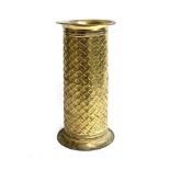 A gilt metal stick/umbrella stand, 48cmH