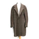 A 1950s James Hall of Lewes gent's lambswool overcoat, size 40R