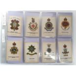 A set of Godfrey Phillips BDV Crests and Badges of the British Army medium cigarette silks