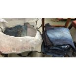 A quantity of mainly men's jeans to include Levis (W38 L32 and W40 L32), Hugo Boss, Armani,