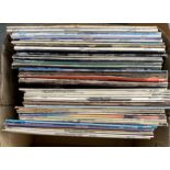 A mixed box of vinyl LPs to include The Stylistics etc