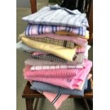 A quantity of shirts to include Boss, Armani; Hawes & Curtis; Abercrombie; Burberry; Gant;