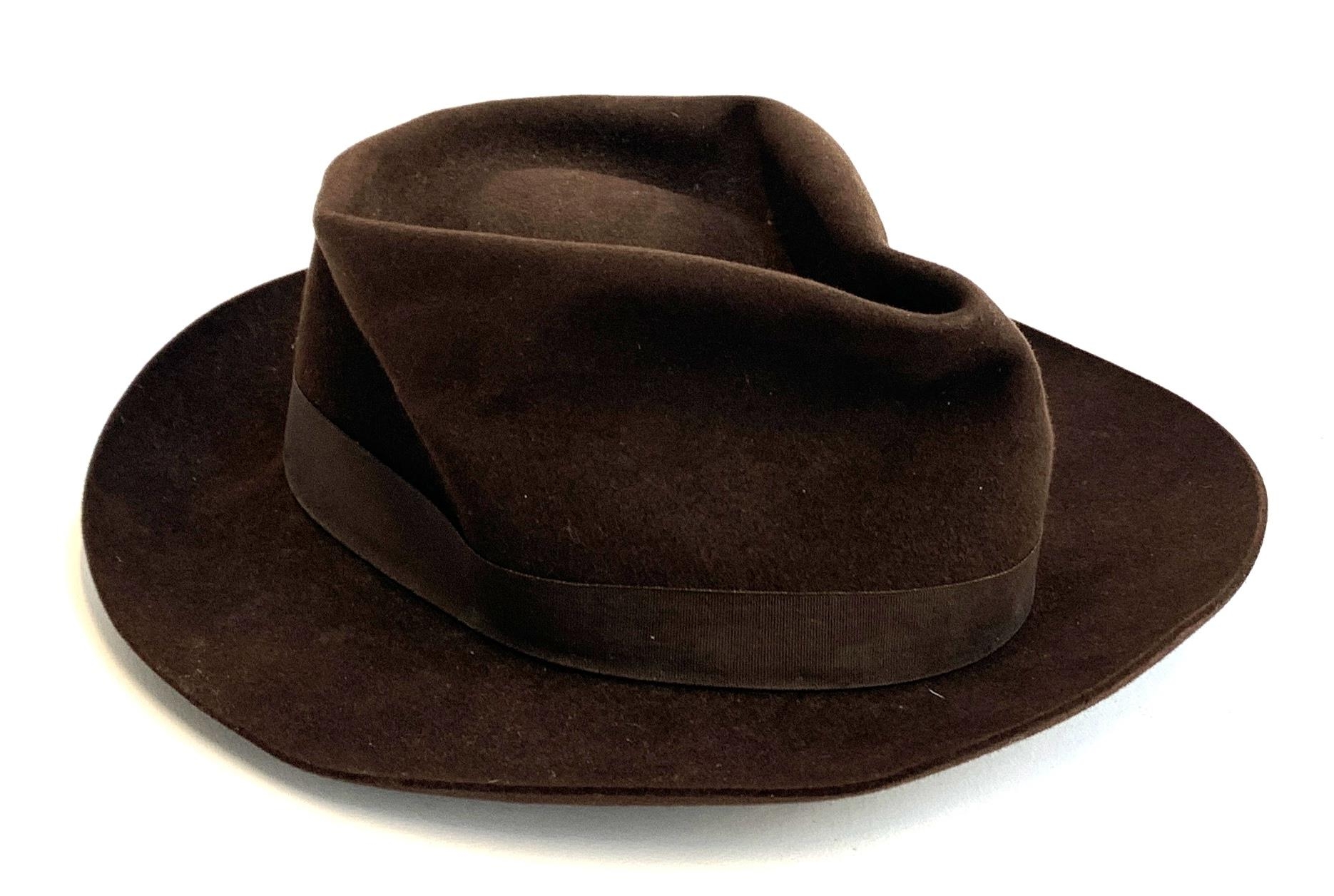 A Parisien felt Trilby by Gelot, size 7 1/8