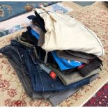 A mixed lot of clothing to include Yves Saint Laurent summer shorts; Polo Ralph Lauren cotton