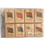 A set of Kensitas British Empire Flags cigarette silks, all in wrappers