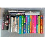 A mixed box of hardback crime novels mainly first edition