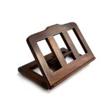 A mahogany adjustable bookstand, 36cmW