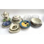 A mixed lot of ceramics to include Carlton ware, Poole, Royal Doulton bunnykins, Copeland Spode,