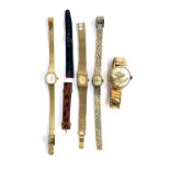 A small lot of wristwatches to include and Hermes quartz watch, Kienzle, Everite and Rotary