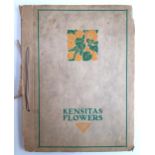 An empty Kensitas flowers album for the medium series of cigarette silks