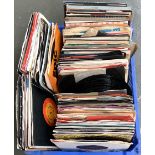 A mixed box of rock, pop and disco 7 inch singles