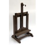 An adjustable oak tabletop easel, 34.5cmW