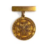 A 9ct gold Rochford General Hospital medal, engraved Julie M. Rolfe, October 1955 on reverse,