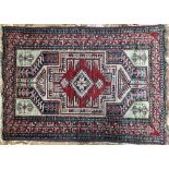 A small West Persian rug, 91x130cm