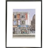 David Western, 'Lavender Hill', colour print, signed and dated 2005, numbered 4/30, 40.5x31cm