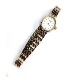 A ladies Rotary wristwatch, with stainless steel bracelet, the dial 1.5cmD