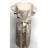 A Gerard Darel beige cotton dress, size 36, together with a Gerard Darel blue linen shortsleeved