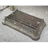 A cast iron boot scraper, 53x33cm