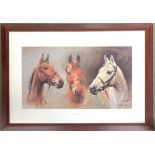 After SL Crawford, 'We Three Kings - Arkle, Red Rum and Desert Orchid', 52x77cm