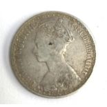 A Queen Victoria one florin 1869