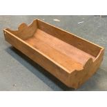 An oak and elm cradle/dough bin, 107cmW