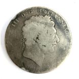 A George III silver crown