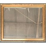 A small rectangular gilt framed mirror, bevelled glass, egg and dart moulding (af), 58x48cm