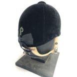 A little used Patey corne size 7 black hunting/equestrian cap