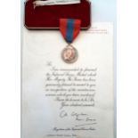 An Elizabeth II Imperial Service Medal awarded to Arthur Frank Damp, in original case with