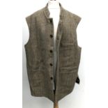 A Glenalmond Perth, Scotland, size XL harris tweed gilet