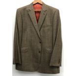 A Brook Taverner tweed jacket, 48R and jacket cover